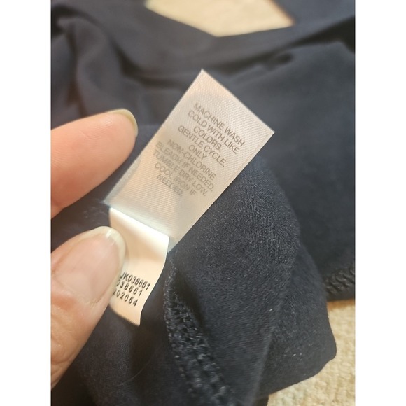 J. Jill Linen Blend Open Front Cardigan Deep Blue Size Medium - Picture 7 of 7